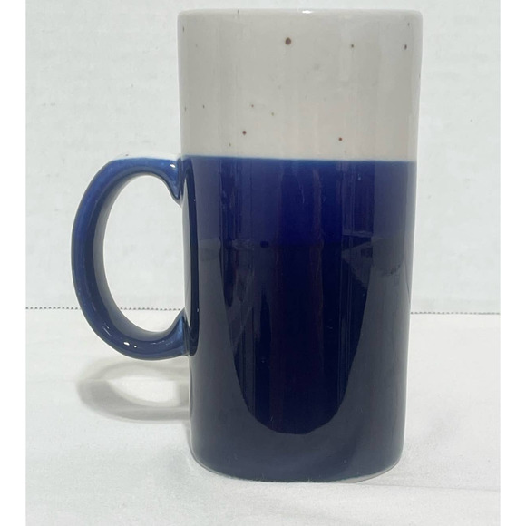 Vintage Blue Dipped Coffee Mug - Picture 1 of 5